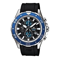 Casio Mens Chronograph Black Strap Watch Efm501-1a2