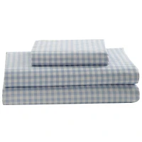 Laurel & Mayfair 250tc Gingham Print Sheet Set