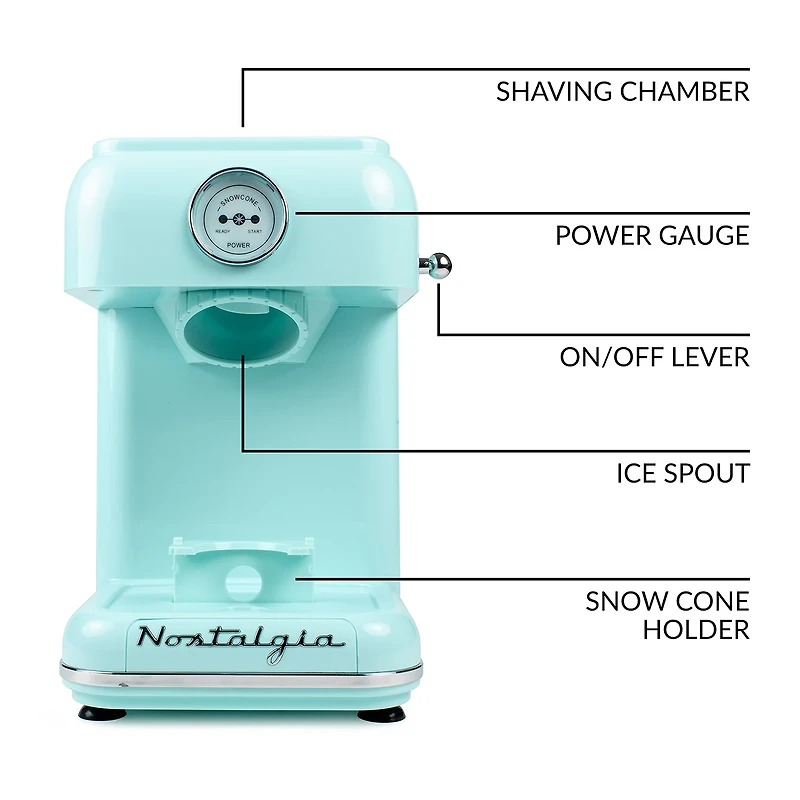 Nostalgia CLSC1AQ Classic Retro Snow Cone Maker