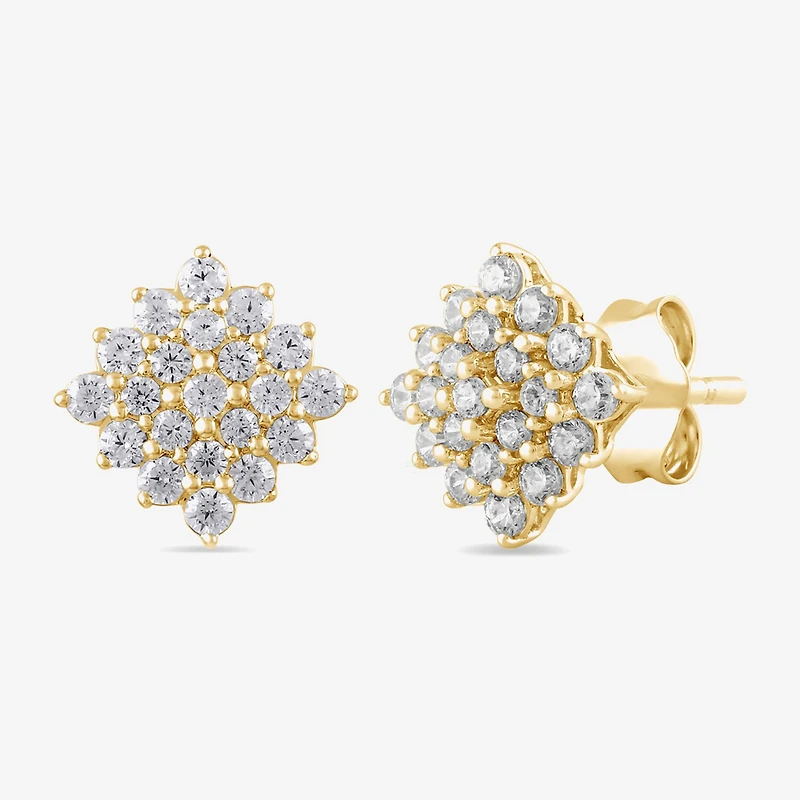 Diamond Blossom 1 CT. T.W. Lab Grown White Diamond 10K White or Yellow Gold Star 2-pc. Jewelry Set