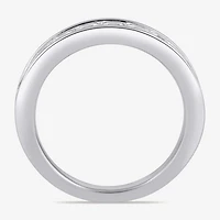 (F / Si2) Womens 1 1/2 CT. Lab Grown White Diamond 10K Gold Anniversary Band
