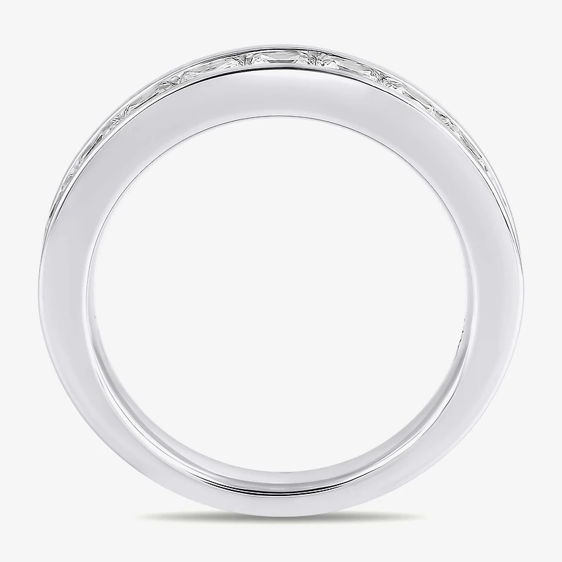 (F / Si2) Womens 2 CT. Lab Grown White Diamond 10K Gold Anniversary Band