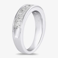 (F / Si2) Womens 2 CT. Lab Grown White Diamond 10K Gold Anniversary Band