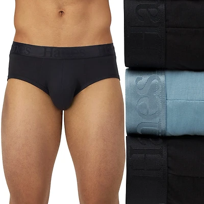 Hanes Originals Supersoft Mens 3 Pack Briefs Uo2lb3