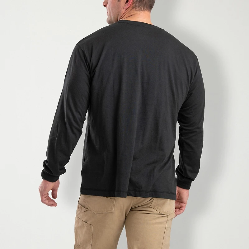 Berne Performance Mens Crew Neck Long Sleeve Big and Tall T-Shirt