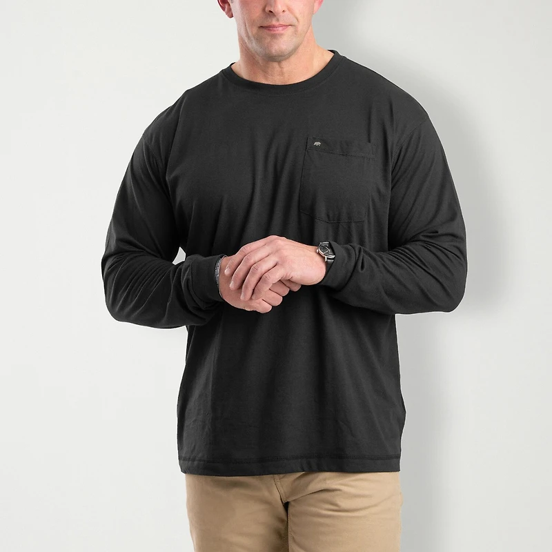 Berne Performance Mens Crew Neck Long Sleeve Big and Tall T-Shirt