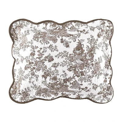 Laurel Manor Toile Garden Cotton Pillow Sham