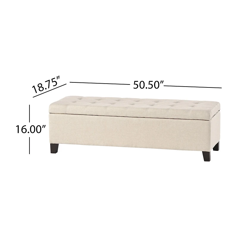 Mission Storage Ottoman