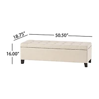 Mission Storage Ottoman