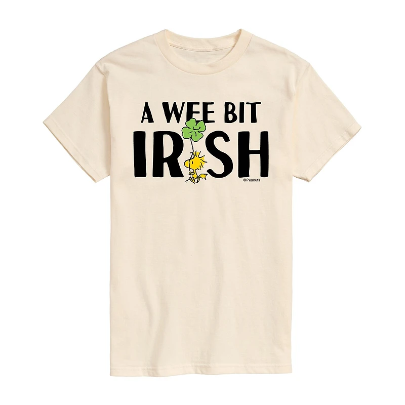 Mens Short Sleeve Peanuts St. Patrick's Day Graphic T-Shirt