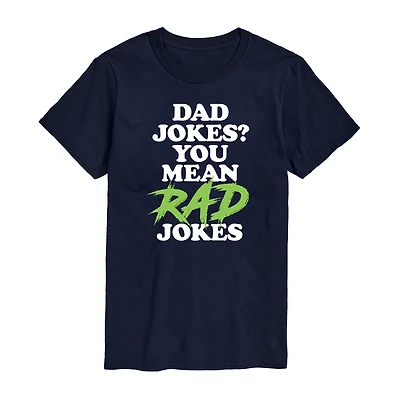 Mens Short Sleeve Dad Jokes Graphic T-Shirt