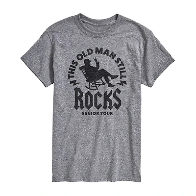 Mens Short Sleeve Old Man Graphic T-Shirt