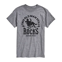 Mens Short Sleeve Old Man Graphic T-Shirt