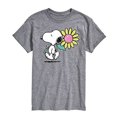 Mens Short Sleeve Peanuts Graphic T-Shirt