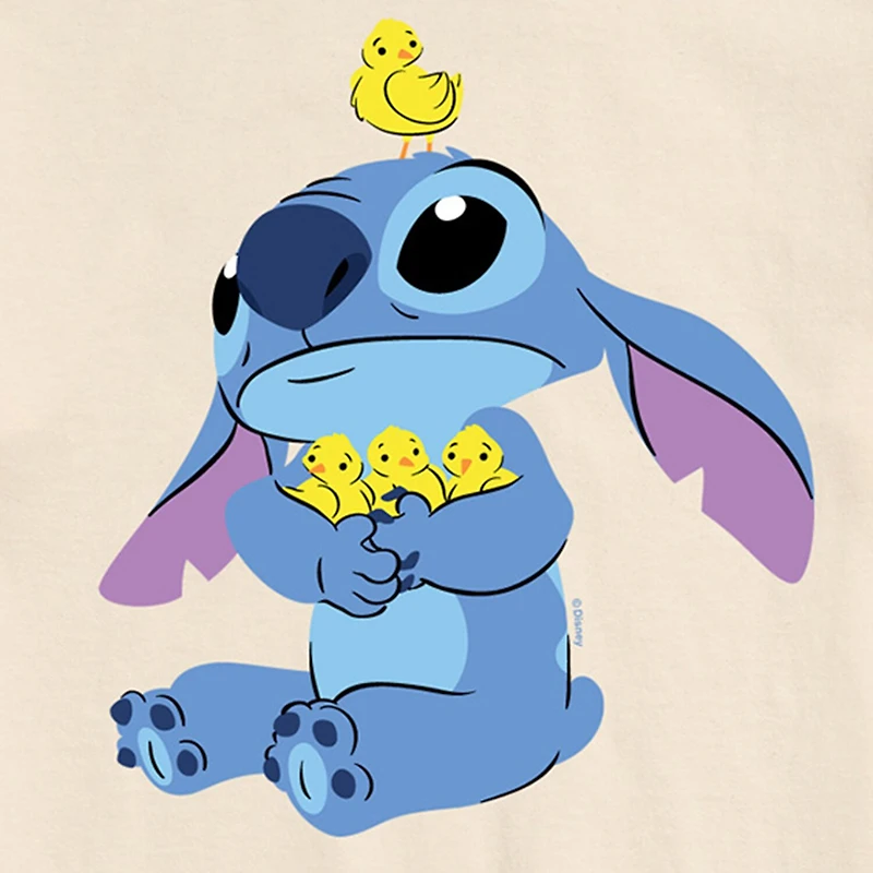 Mens Short Sleeve Lilo & Stitch Easter Graphic T-Shirt