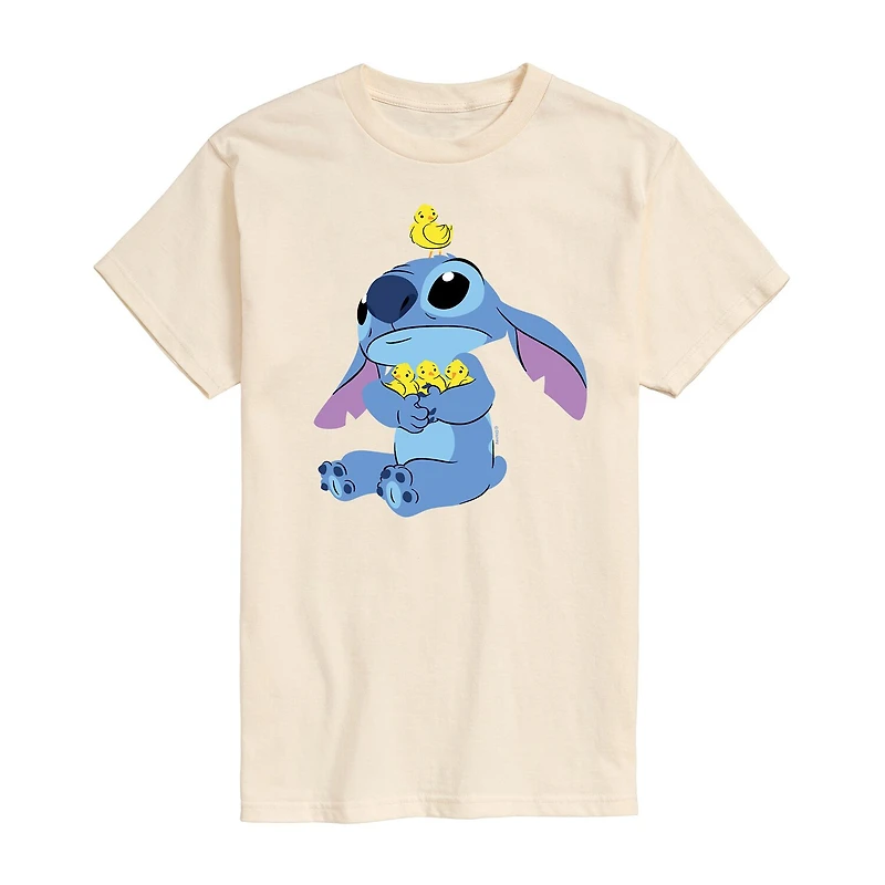 Mens Short Sleeve Lilo & Stitch Easter Graphic T-Shirt
