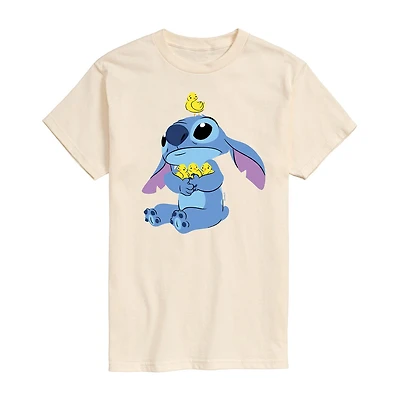 Mens Short Sleeve Lilo & Stitch Easter Graphic T-Shirt