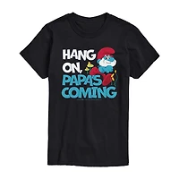 Mens Short Sleeve Smurfs Graphic T-Shirt