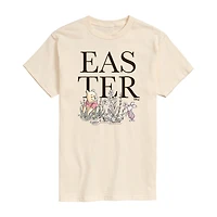 Mens Short Sleeve Winnie The Pooh Easter Graphic T-Shirt
