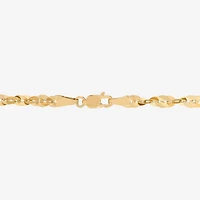Womens 10K Gold 7.5 Inch Fashion Chain Bracelet