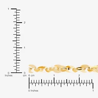 Womens 10K Gold 7.5 Inch Fashion Chain Bracelet