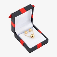Made in Italy Womens 14K Gold Over Silver Round 2-pc. Jewelry Set