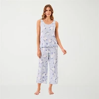 Martha Stewart Womens Sleeveless 2-pc. Pajama Set