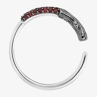 Harry Potter Womens Genuine Red Garnet Sterling Silver Cocktail Ring