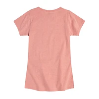 Little & Big Kid Girls Crew Neck Short Sleeve Regular Fit Peanuts Snoopy Graphic T-Shirt