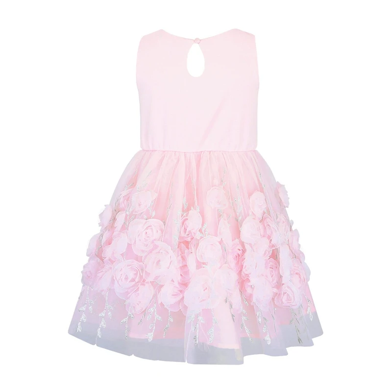 Lilt Little Girls Sleeveless Fit + Flare Dress