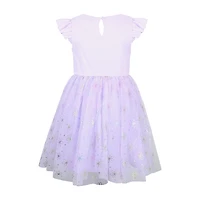 Lilt Little Girls Sleeveless Flutter A-Line Dress