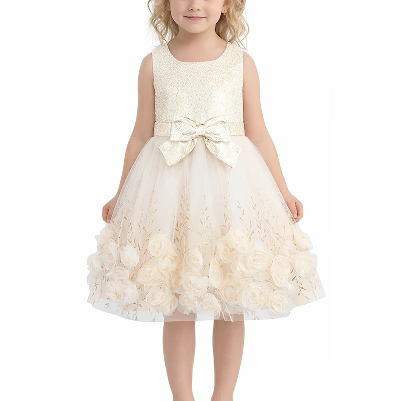 Lilt Little Girls Sleeveless Fit + Flare Dress