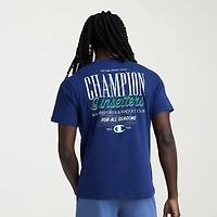 Champion Mens Crew Neck Short Sleeve Regular Fit Graphic T-Shirt