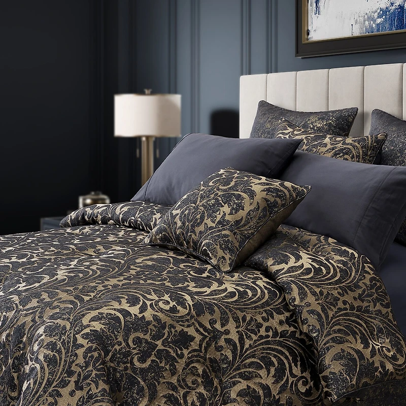 Queen Street Gildestone 4-pc. Embellished Comforter Set