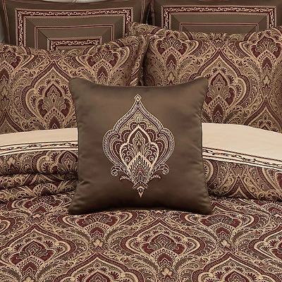 Five Queens Court Octavia Square Throw Pillow