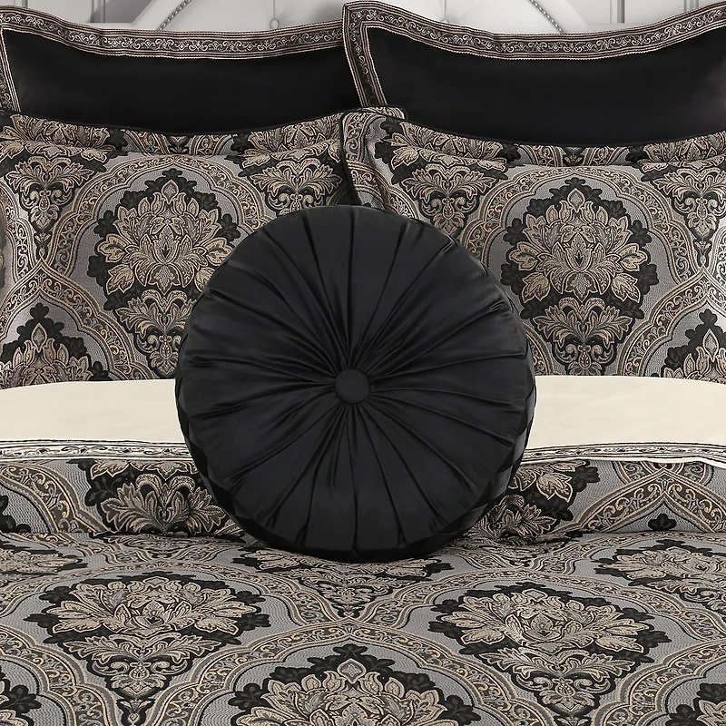Five Queens Court Hawthorne Round Throw Pillow