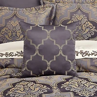 Five Queens Court Millbrook Square Throw Pillow