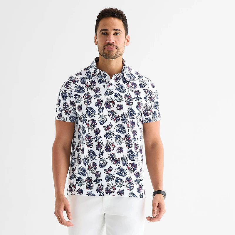 St. John's Bay Performance Mens Classic Fit Short Sleeve Polo Shirt