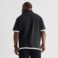 Shaquille O'Neal XLG™ Mens Short Sleeve Regular Fit Big and Tall Button-Down Shirt