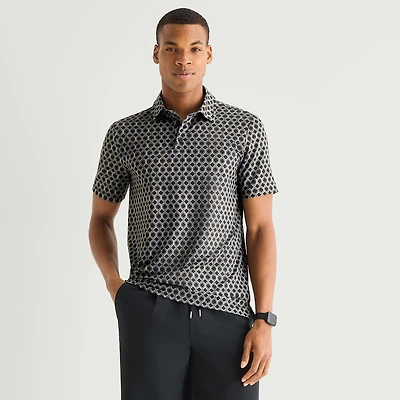 Stylus Mens Fitted Short Sleeve Polo Shirt