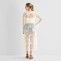 Forever 21 Womens Juniors Long Sleeve Button Cardigan