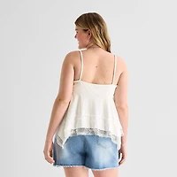 Forever 21 Womens Juniors Plus Sleeveless Babydoll Top