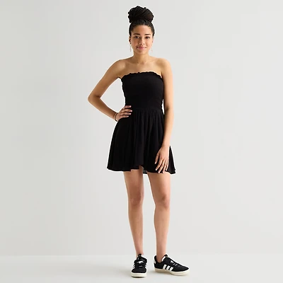 Arizona Womens Sleeveless Juniors Romper