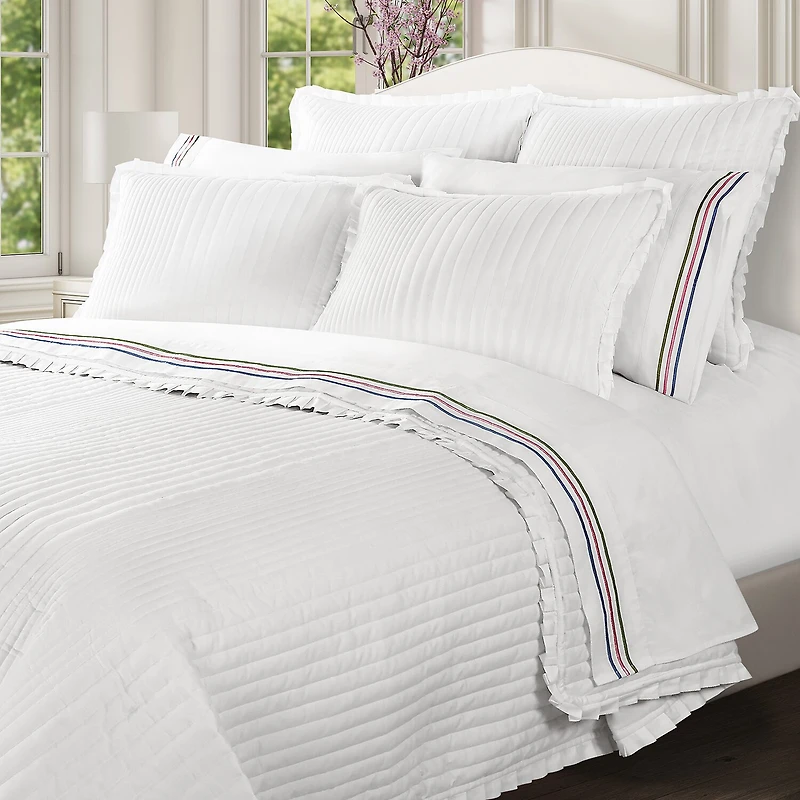 Queen Street Selma 3-pc. Embellished Quilt Set