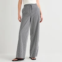 Worthington Womens Wide Leg High Rise Trouser