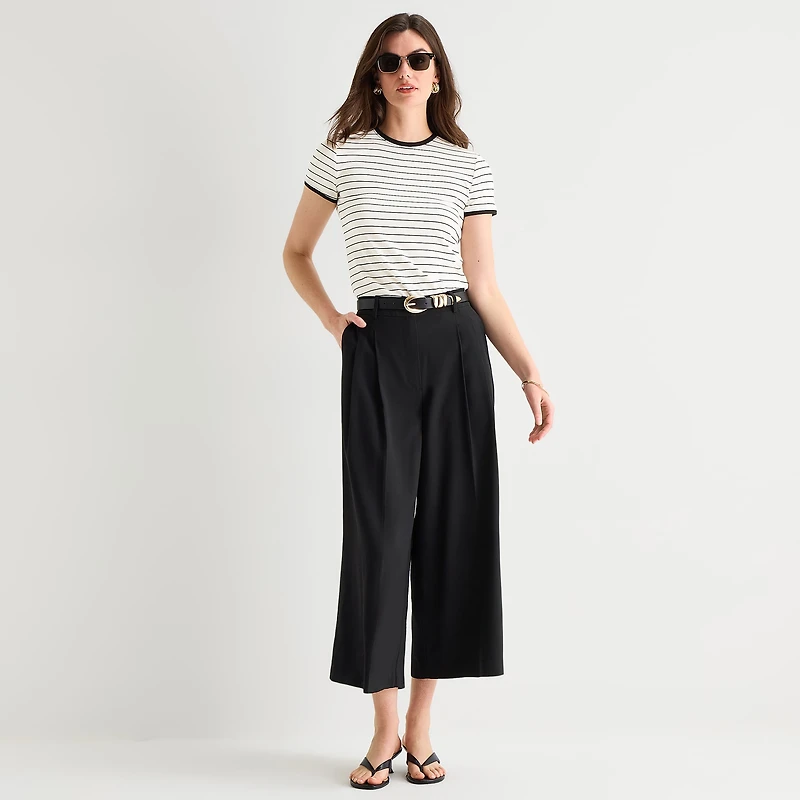 Worthington Womens Cropped Everyday Pant