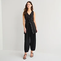 a.n.a Womens Linen Ankle Balloon Pant