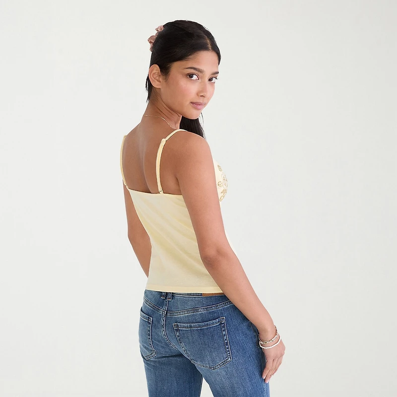 AEROPOSTALE Womens Juniors V Neck Sleeveless Camisole