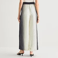 Worthington Womens Wide Leg Mid Rise Trouser