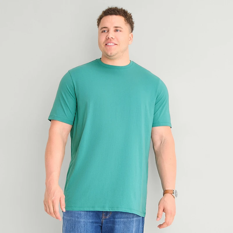 St. John's Bay Super Soft Mens Crew Neck Short Sleeve Quick Dry Big and Tall T-Shirt